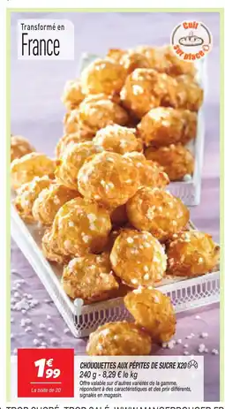 Netto Chouquettes aux pépites de sucre x20 offre
