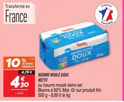 Netto Beurre moulé doux offre