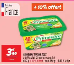 Netto PRIMEVÈRE Tartine doux offre