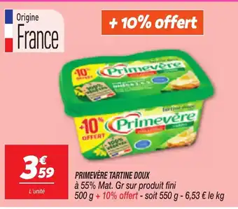 Netto PRIMEVÈRE Tartine doux offre