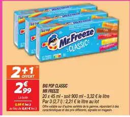 Netto MR FREEZE Big pop classic offre