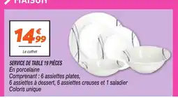 Netto Service de table 19 pièces offre