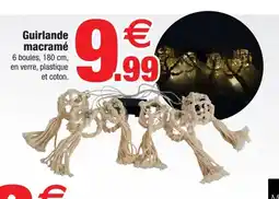 Bazarland Guirlande macramé offre