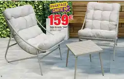 Bazarland Salon de jardin Chill offre