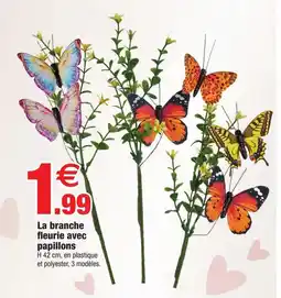 Bazarland La branche fleurie avec papillons offre