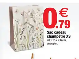 Bazarland Sac cadeau champêtre XS offre