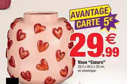 Bazarland Vase Cœurs offre