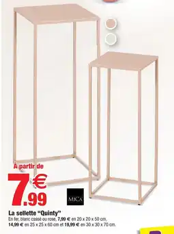 Bazarland La sellette Quinty offre