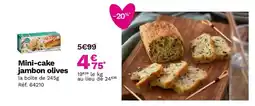 Picard Mini-cake jambon olives offre