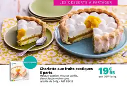 Picard Charlotte aux fruits exotiques offre
