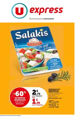 U Express SALAKIS Fromage au lait pasteurise de brebis offre
