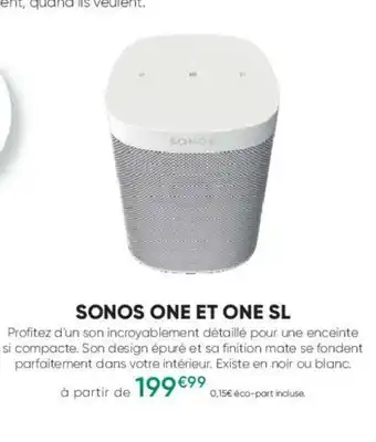 Sonos One et One SL