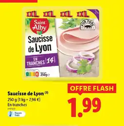 Lidl Saucisse de Lyon offre