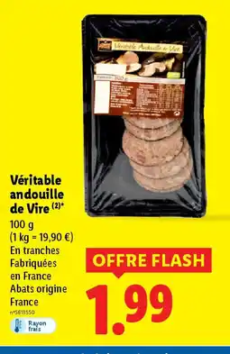 Lidl Véritable andouille de Vire offre