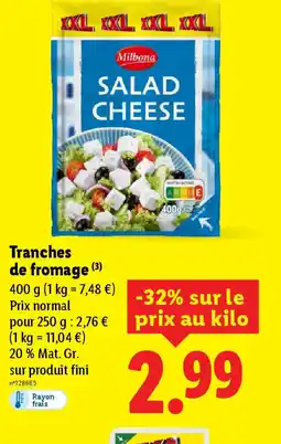 Lidl Tranches de fromage offre