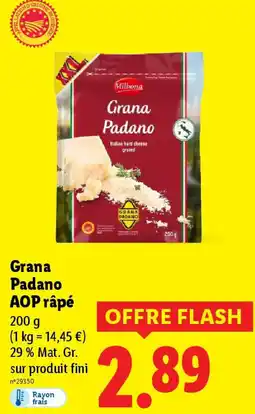 Lidl Grana Padano AOP râpé offre