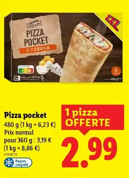 Lidl Pizza pocket offre