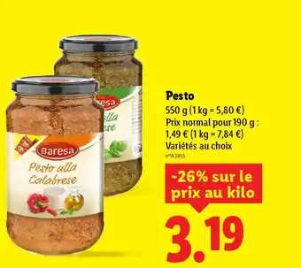 Lidl Pesto offre