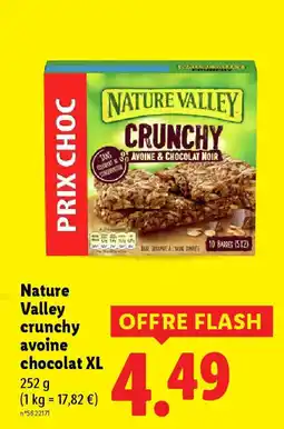 Lidl Nature Valley crunchy avoine chocolat XL offre