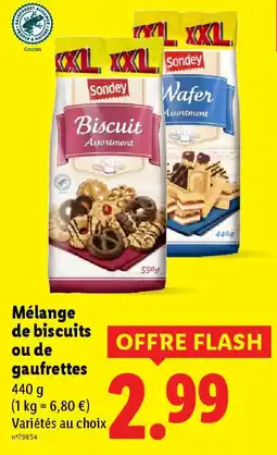Lidl Mélange de biscuits ou de gaufrettes offre