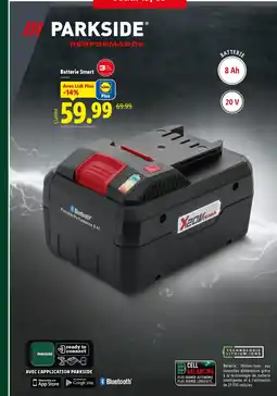Lidl PARKSIDE Batterie Smart offre