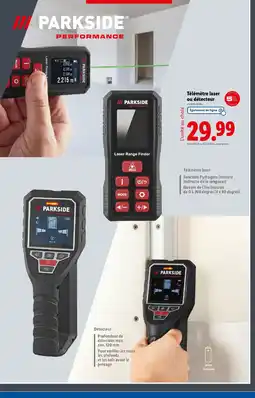 Lidl PARKSIDE Télémètre laser ou détecteur offre