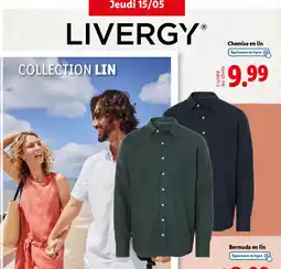 Lidl LIVERGY Chemise en lin offre
