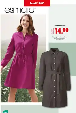 Lidl ESMARA Robe en chanvre offre