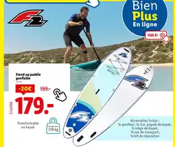 Lidl Stand up paddle gonflable offre