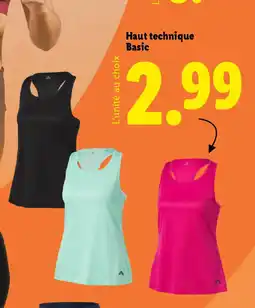 Lidl Haut technique offre