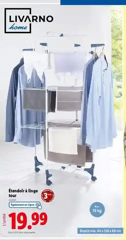 Lidl LIVARNO Étendoir à linge offre