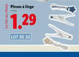 Lidl Pinces à linge offre