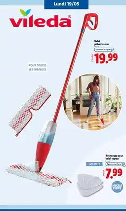 Lidl VILEDA Balai pulvérisateur offre