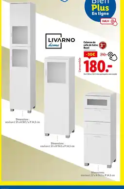 Lidl LIVARNO Colonne de salle de bains offre