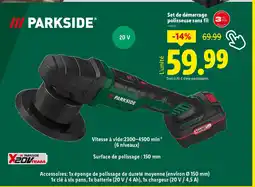 Lidl PARKSIDE Set de démarrage polisseuse sans fil offre