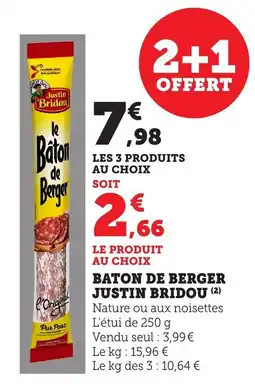 Bi1 Baton de berger justin bridou offre