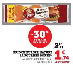 Bi1 Brioch'burger nature la fournee doree offre
