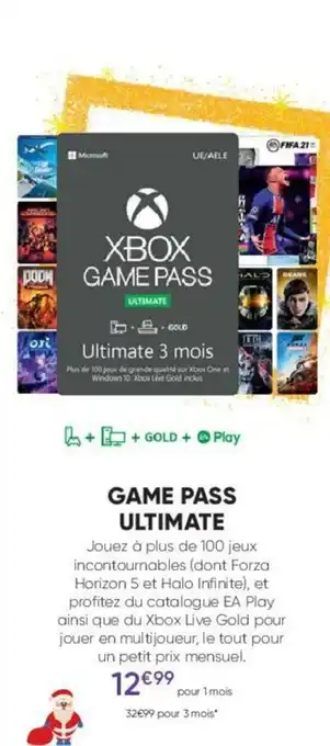 Fnac Game Pass Ultimate offre
