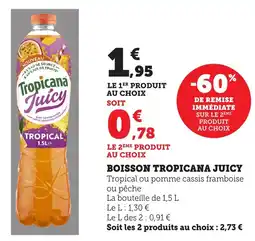 Bi1 Boisson tropicana juicy offre