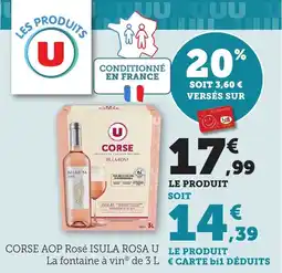 Bi1 Corse aop rosé isula rosa u offre
