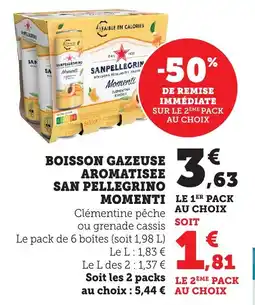Bi1 Boisson gazeuse aromatisee san pellegrino momenti offre