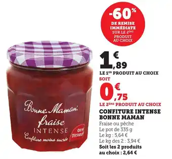Bi1 Confiture intense bonne maman offre