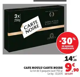 Bi1 Cafe moulu carte noire offre
