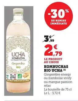 Bi1 Kombuchas bio ucha offre