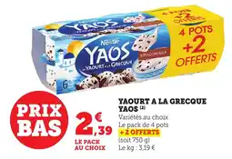Bi1 Yaourt a la grecque yaos offre
