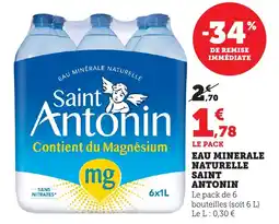 Bi1 Eau minerale naturelle saint antonin offre