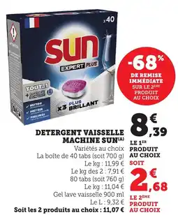 Bi1 Detergent vaisselle machine sun offre