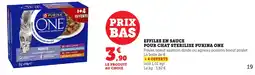 Bi1 Effiles en sauce pour chat sterilise purina one offre