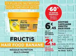 Bi1 Routine capillaire fructis hair food offre