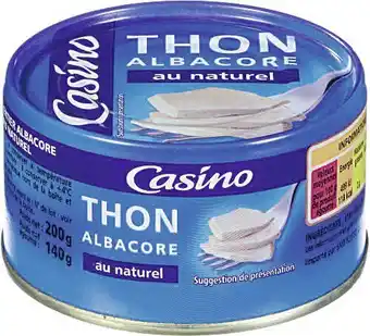 Spar THON ALBACORE AU NATUREL offre